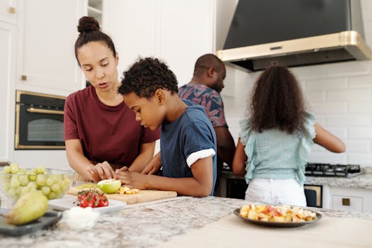 family engaging in cultural education activities