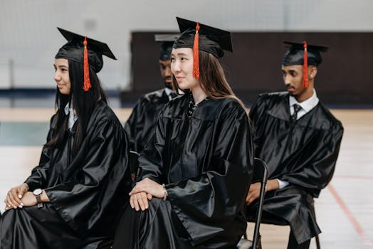 a person celebrating a learning milestone