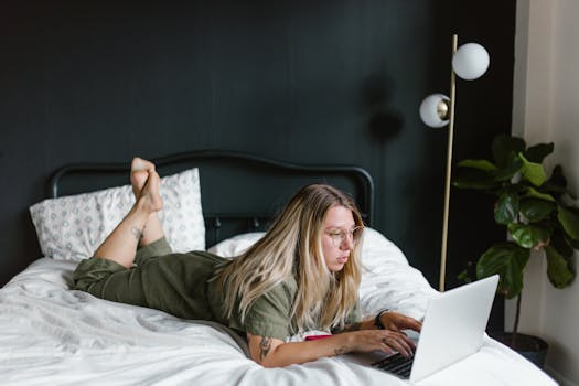 peaceful bedroom setup