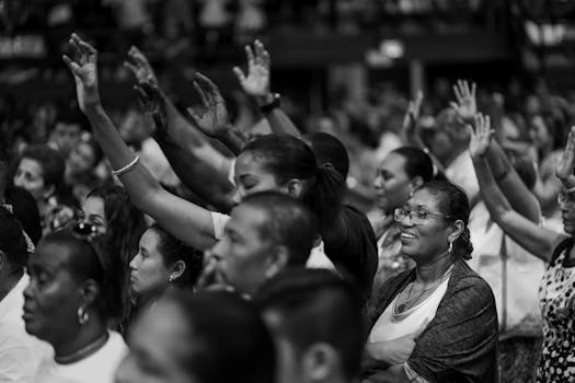 inspiring community event with diverse participants