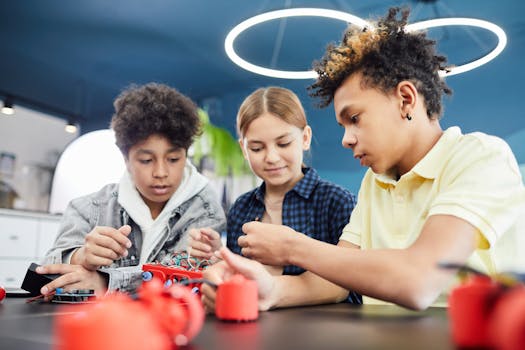 group of friends learning together