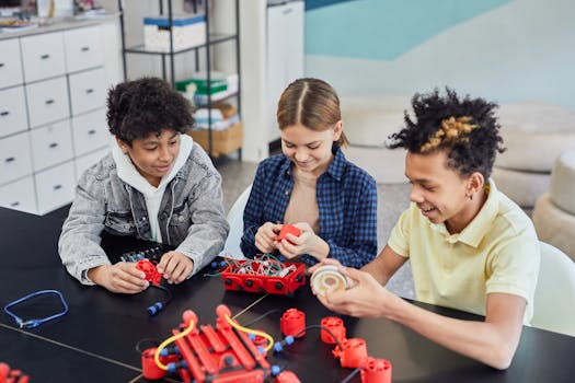 students engaged in hands-on learning