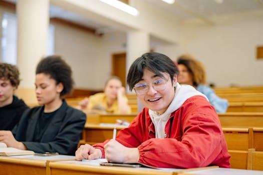 image of a diverse group studying together