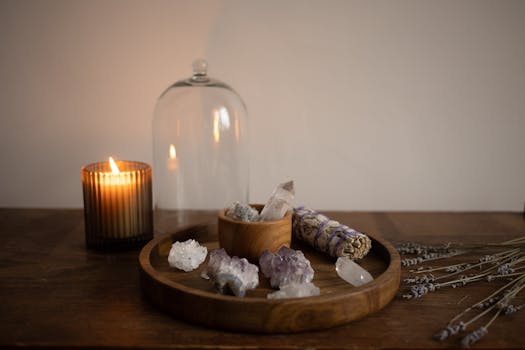 soothing aromatherapy setup